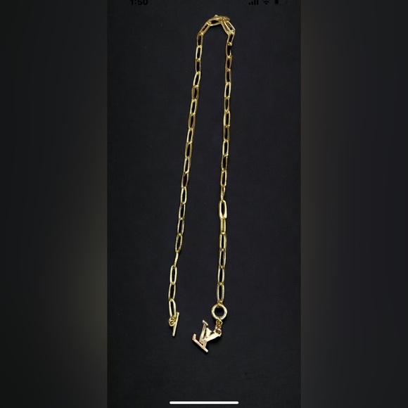 Stamped Louis Vuitton Authentic Upcycled LV charm necklace - Picture 7 of 13